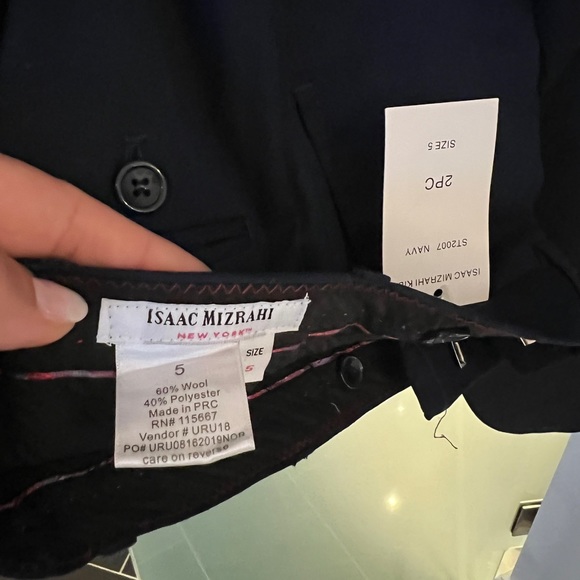 two piece suit purchased for family wedding never worn. Added the pocket square - Picture 3 of 7